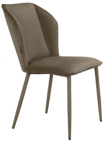 Set di sedie da pranzo in velluto marrone 2 pz Wilma - Støraa