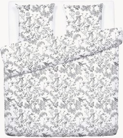 Set copripiumino in raso di cotone Colibri Floral, varie misure