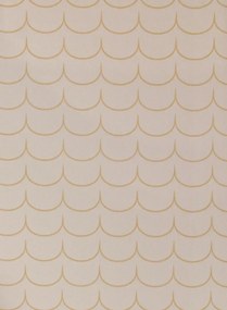 Majvillan Carta da parati Drop Curtain - Greige Golden Brown