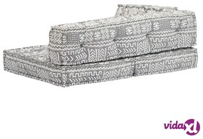 vidaXL Pouf Grigio Chiaro in Tessuto