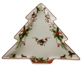 Pirofila Natalizia in Ceramica ad Albero "Jingle Bells" - Royal Family