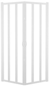 Box doccia angolare con porta pieghevole, acrilico 2 mm, L 76-80 cm x L 76-80 cm, H 185 cm, bianco Los