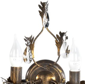 ONLI - Applique TERESA 2xE14/6W/230V bronzo