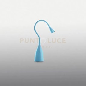 Gls023- lampada da tavolo celeste lucido flessibile con braccio in ...