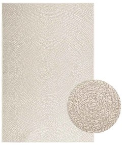 Tappeto Zızur Crema 140x200 Cm Aspetto Iuta Interni Ed Esterni /