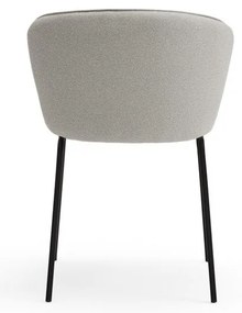 Set di sedie da pranzo grigio chiaro in imbottito 2 pz Add – Teulat