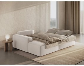 Divano letto angolare beige (angolo sinistro) Jodie - Micadoni Home