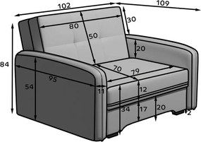 Poltrona grigio scuro Laine – ELTAP