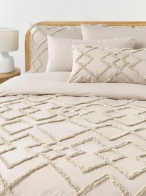 Copripiumino in percalle di cotone con design trapuntato Faith