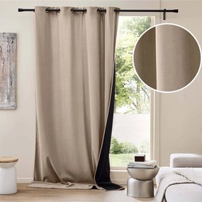 Tenda termoisolante marrone in velluto a coste 140x260 cm Madison – douceur d'intérieur