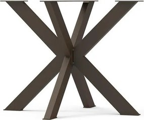 Gamba per mobili a stella STEELMI Stella in acciaio bronzo opaco L 56 x P 55 x H 40 cm