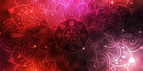 Stampa su tela – Mandala con sfondo galattico