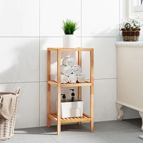 Scaffale Da Bagno 36x36x79 Cm İn Legno Massello Di Noce /