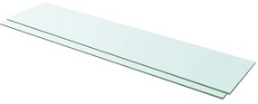 Mensole İn Vetro Trasparente 2 Pz 110x25 Cm /