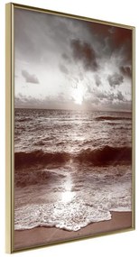 Poster  Whisper of the Sea  Cornice Quadri Cornice d'oro, Larghezza x Altezza Home decor 30x45