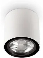 Plafoniera Moderna Mood Round Alluminio Bianco 1 Luce Gu10 10W 3000K D15Cm