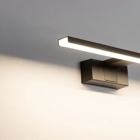 Aigostar - Illuminazione per specchio da bagno a LED 8W/230V 4000K 40 cm IP44 nero