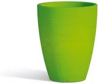 Vaso Con Sottovaso Aloe Tondo Verde H38 30Cm