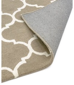 Tappeto in lana marrone chiaro tessuto a mano 80x150 cm Albany - Asiatic Carpets