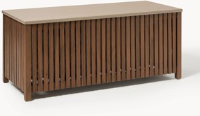 Cassapanca da giardino in legno di acacia con rivestimento Arkin, larg. 129 cm