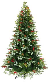 Albero di Natale Home ESPRIT Rosso Verde PVC Metallo 129 x 129 x 210 cm