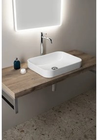 Isvea - Lavabo da appoggio AQUA 50x38 cm ceramica/bianco