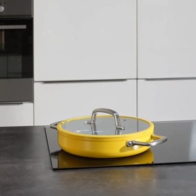 Padella con coperchio/con superficie in ceramica ø 28 cm tegame Meda 3.0 – FABINI