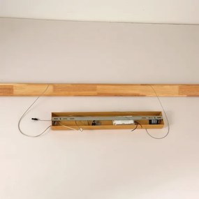 Brilagi - Lampada a sospensione LED con cavo UMEA WOOD LED/30W/230V 120 cm in legno di caucciù