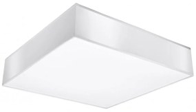 Plafoniera Quadrata in PVC da Soffitto HORUS 45 White 3xE27 da interno Colore del corpo Bianco