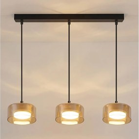 Brilagi - Lampadario a sospensione con cavo AURA LUX 3xGX53/30W/230V nero/oro