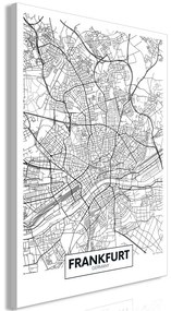 Quadro Map of Frankfurt (1 Part) Vertical