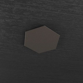 Plafoniera Industrial-Minimal Decorativa Hexagon Metallo Marrone