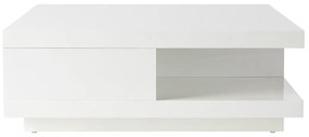 Tavolino design 2 cassetti bianchi KARY
