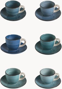 Set di 6 tazzine da caffè con piattini Baita Acqua