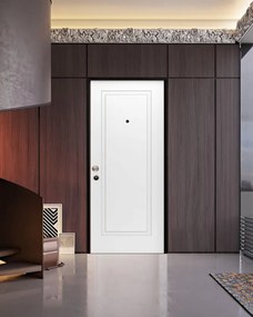 Pannello per porta blindata laccato bianco L 94 x H 213 cm, Sp 6 mm