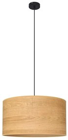 Lampadario a sospensione con filo ALBA 1xE27/15W/230V diametro 45 cm marrone/nero