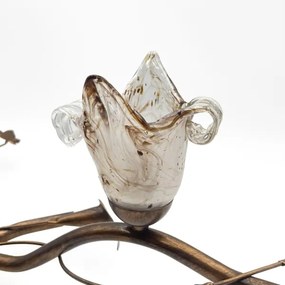 Plafoniera a soffitto ROZETA 5xE14/40W/230V finitura bronzata