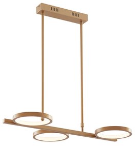 Lampada a sospensione moderna oro con LED a 3 livelli di dimmerazione 3 luci - Vivé