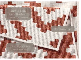 Tappeto da esterno marrone e crema , 80 x 250 cm Malta - NORTHRUGS