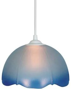 Tosel  Lampadari, sospensioni e plafoniere Lampada a sospensione tondo vetro blu satinato  Tosel