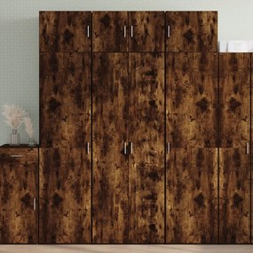 Credenza rovere fumo 70x42,5x185 cm in legno multistrato