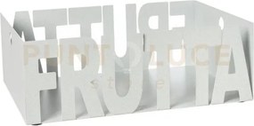 Fruttiera letter bianco marmo