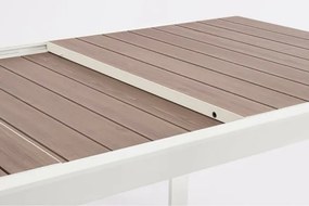 Tavolo Allungabile Da Esterno In Alluminio 100x160-240 Cm Belmar Vapor YK15 Bizzotto