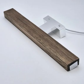 Brilagi-Illuminazione a LED per specchi da bagno WOODY MIRROR LED/8W/230V IP44 quercia/cromo