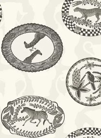 Cole & Son Carta da parati Matrinah - Black/ White