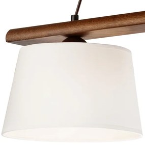 Lampadario a sospensione AIDA 3xE27/60W/230V noce