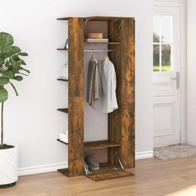 Mobili Da Corridoio 2 Pz Rovere Fumo İn Legno Multistrato /