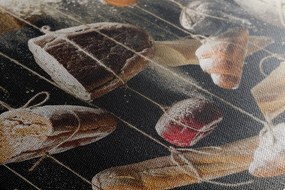 Quadro su tela – Pane appeso su corda