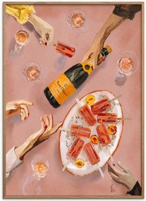 Stampa digitale incorniciata Champagne & Ice Cream by Ekaterina Zagorska