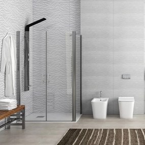 Box doccia 70x110 cm apertura saloon KS2800-SSN - KAMALU